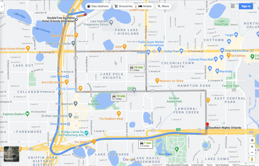 Directions Orlando Meltdown