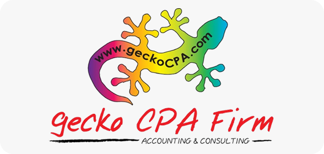 Gecko CPA Firm accounting logo design