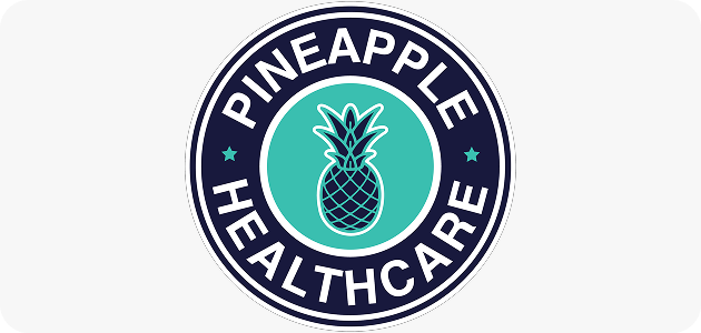 Pineapple Healthcare emblem featuring a pineapple